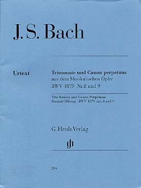 Illustration bach js trio et canon (offrande musicale