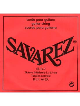 Illustration savarez guitare basse octave (65 cm) 2e
