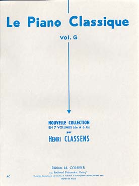 Illustration piano classique vol. g (classens)