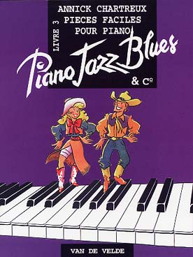 Illustration chartreux piano jazz, blues & co livre 3