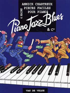 Illustration de Piano Jazz, Blues & Co : recueil 4 mains