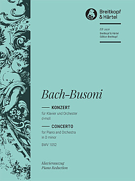 Illustration de Concerto BWV 1052 en ré m - éd. Breitkopf (Busoni) 