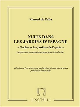 Illustration de Nuits dans les jardins d'Espagne (réd. de l'orchestre piano 4 mains)