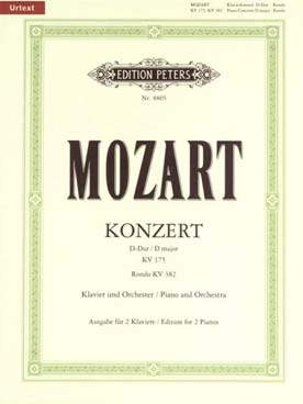 Illustration de Concerto N° 5 K 175/Rondo K 382 en ré M