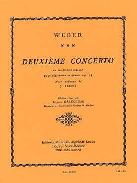 Illustration weber concerto n° 2 op. 74 mi b maj (al)