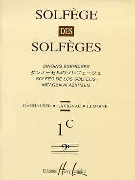 Illustration de SOLFEGE des solfèges - Vol. 1 C clé de fa s/a