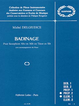 Illustration de Badinage (saxo alto mi b ou ténor si b)