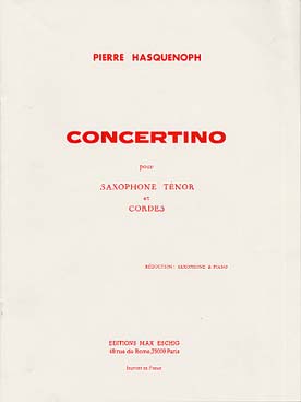 Illustration de Concertino pour saxophone ténor