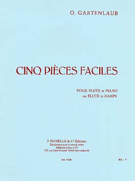 Illustration de 5 Pièces faciles pour flûte et piano ou harpe