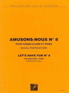 Illustration de Amusons-nous pour caisse claire et piano - N° 8