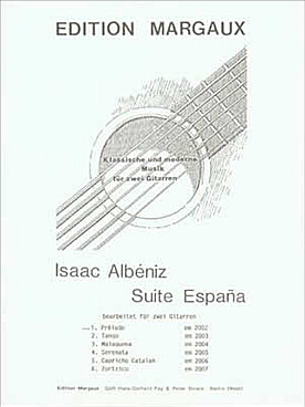 Illustration de Suite España op. 165 N° 1 : Prélude