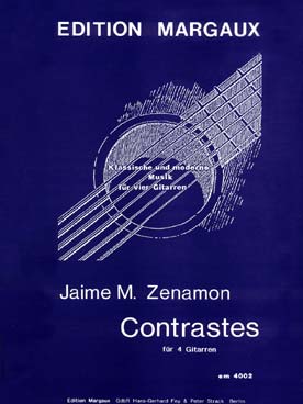 Illustration zenamon contrastes pour 4 guitares