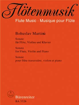 Illustration martinu sonate pour flute,violon,piano