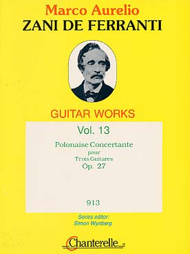 Illustration de Œuvres complètes pour guitare Vol. 13 : Polonaise concertante pour 3 guitares