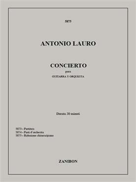 Illustration lauro concerto pour guitare, red. piano