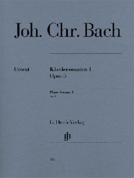 Illustration bach jc sonates vol. 1 : op. 5
