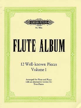 Illustration de 12 PIÈCES CLASSIQUES pour flûte et piano ou 2 flûtes, sél. Hodgson - Vol. 1 : Bach, Haendel, Gluck, Haydn, Mozart, Beethoven