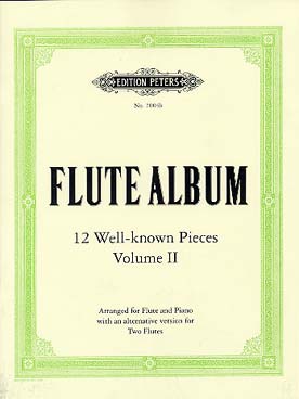 Illustration de 12 PIÈCES CLASSIQUES pour flûte et piano ou 2 flûtes, sél. Hodgson - Vol. 2 : Schubert, Weber, Tchaïkovsky, Chopin, Grieg