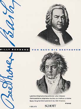 Illustration de De BACH à BEETHOVEN, compositions originales faciles (sél. Willy Rehberg) - Vol. 2