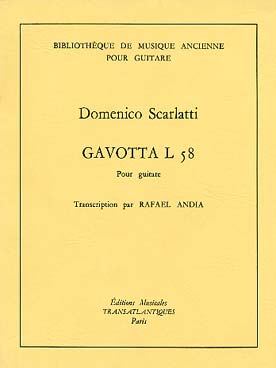 Illustration de Gavotte L 58 (tr. Andia)