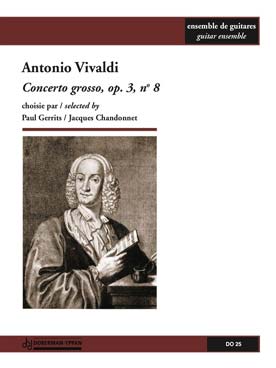 Illustration vivaldi concerto op.  3/ 8 rv 522