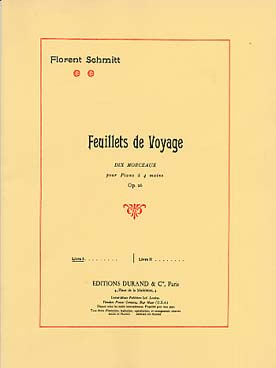 Illustration de Feuillets de voyage op. 26 - Livre 1