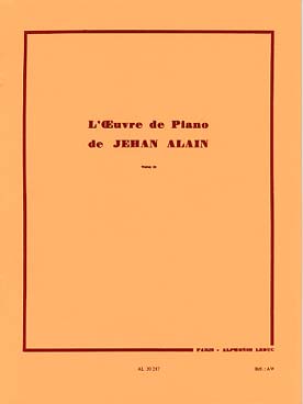 Illustration alain j oeuvre de piano, tome ii