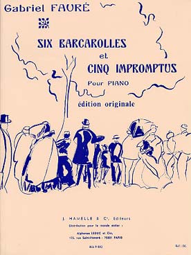 Illustration faure barcarolles (6) et 5 impromptus