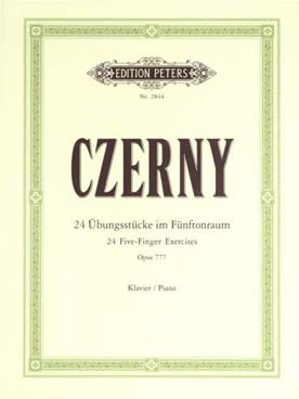 Illustration czerny op. 777 les 5 doigts