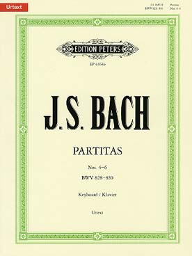 Illustration de Partitas (éd. Peters) - N° 4 à 6 BWV 828-830