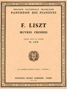 Illustration de Les CLASSIQUES FAVORIS - Vol. 9 A (œuvres choisies de Liszt)