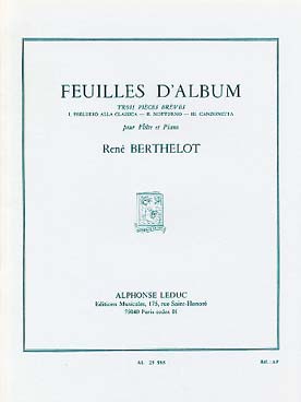 Illustration de Feuilles d'album, 3 pièces brèves