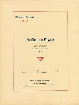 Illustration de Feuillets de voyage op. 26 - Livre 2