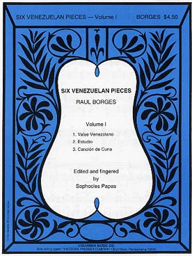 Illustration de 6 Pièces vénézuéliennes Vol. 1 : Valse venezolano, Estudio, Cancion de cuna