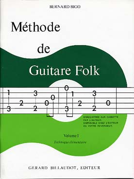 Illustration de Méthode de guitare folk (solfège et tablature) - Vol. 1