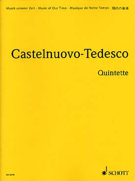 Illustration de Quintette op. 143 en mi b M pour guitare et quatuor à cordes - Conducteur