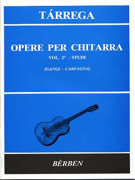 Illustration tarrega oeuvres pour guitare (be) vol. 2