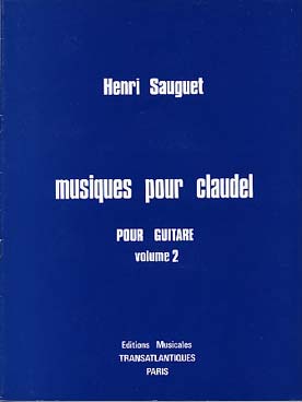 Illustration de Musiques pour Claudel - Vol. 2 : Cantabile, Les couleurs (le bleu, rouge, jaune, vert), Contrastes