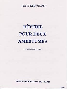 Illustration de Rêverie pour deux amertumes