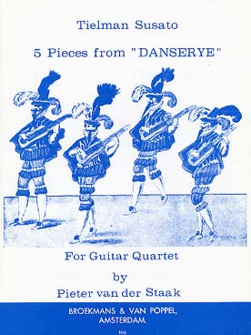 Illustration de 5 Pieces from "Danserye" (tr. Van Der Staak pour 4 guitares)