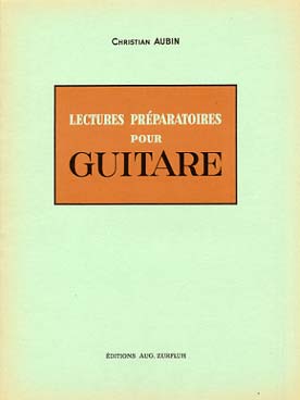 Illustration de Lectures préparatoires pour guitare