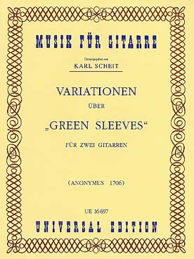 Illustration anonyme variations sur greensleeves