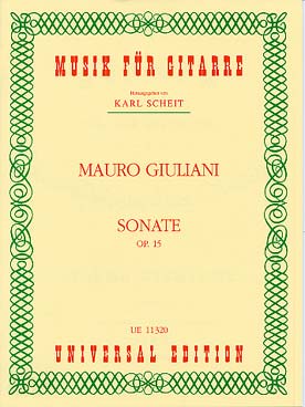 Illustration giuliani sonate op. 15 en do maj