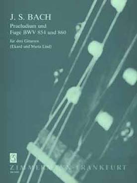 Illustration de Prélude et fugue BWV 854 et BWV 860 (tr. Lind pour 3 guitares)