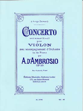Illustration ambrosio concerto (1er) en si min op. 29