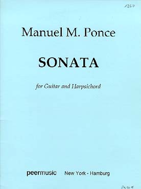 Illustration ponce sonate pour guitare et clavecin