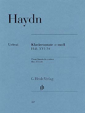 Illustration haydn sonate hob. xvi:34 en mi min