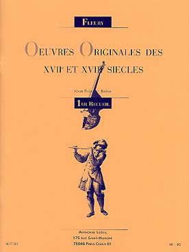 Illustration de Œuvres originales des 17e & 18e siècles - Vol. 1 (flûte et piano)