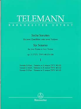 Illustration telemann sonates op. 2 (6) 1er cahier