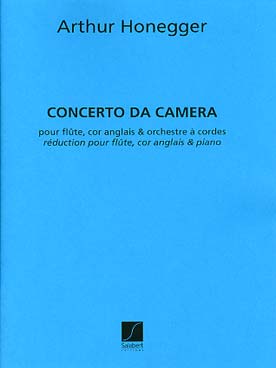 Illustration de Concerto da camera pour flûte, cor anglais et cordes : réduction flûte, cor anglais et piano